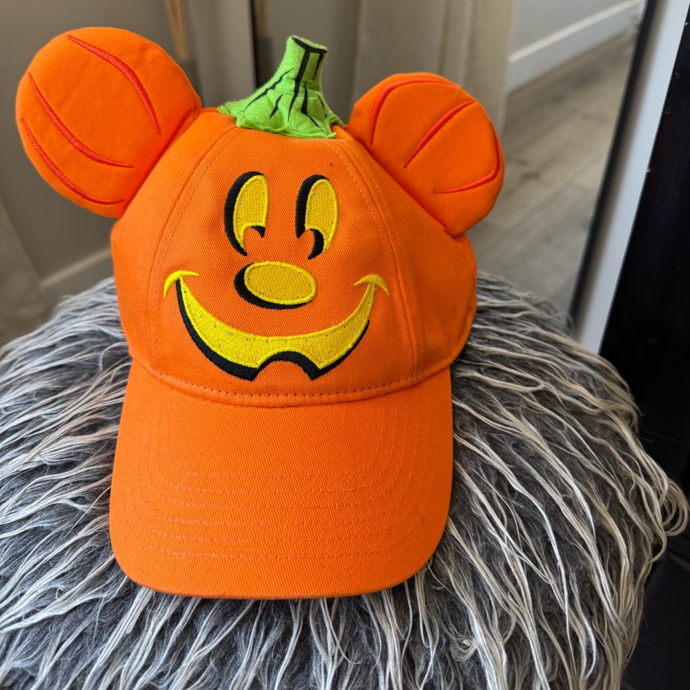 Disney Halloween Orange Mickey Pumpkin Hat